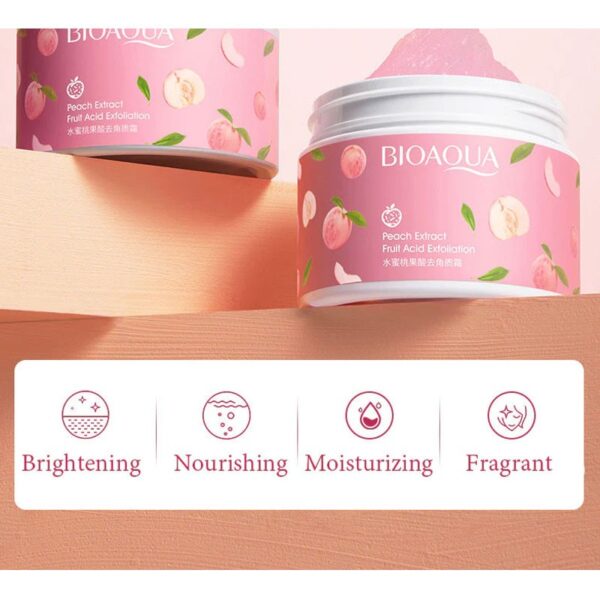 اسکراب هلو بیوآکوا مدل میوه ای BIOAQUA Peach Extract Fruit Acid Exfoliati - 7