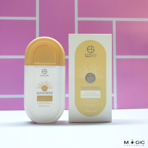 ضدآفتاب استلین مدل تینتی حجم 100 میل | Estelin Tinted Sunscreen SPF 100 - 100ml - 8