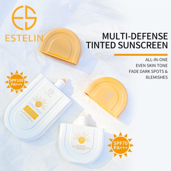 ضدآفتاب استلین مدل تینتی حجم 100 میل | Estelin Tinted Sunscreen SPF 100 - 100ml - 10