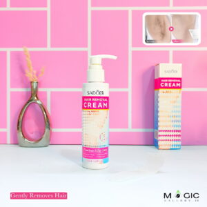 کرم موبر سادور مدل پمپی حجم بزرگ ۱۵۰ میلی لیتر رفع موهای زائد در ۵ دقیقه